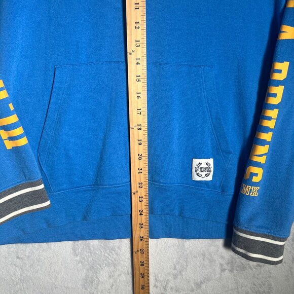 PINK Victoria's Secret Hoodie Womens L Blue Gray UCLA Bruins Pullover Sweatshirt - Picture 10 of 10
